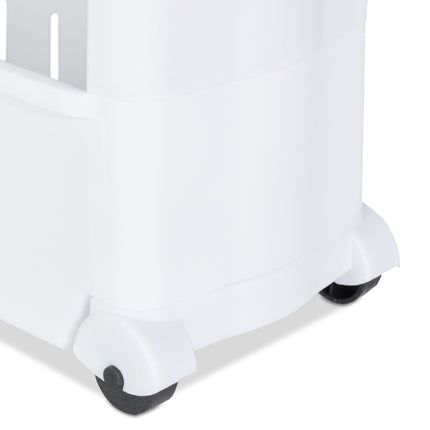 Narrow trolley with 4 shelves