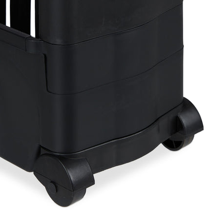 Narrow trolley with 4 shelves