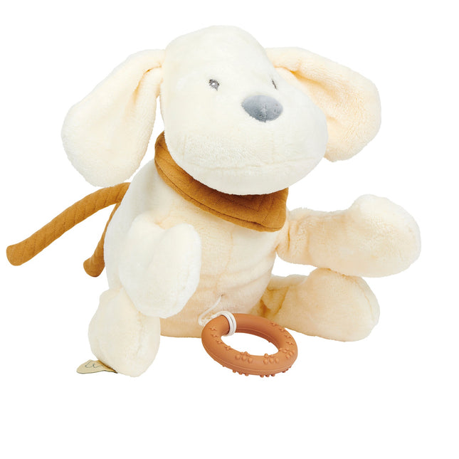 Nattou Muzikale Hond Flanel Vanille, 30Cm