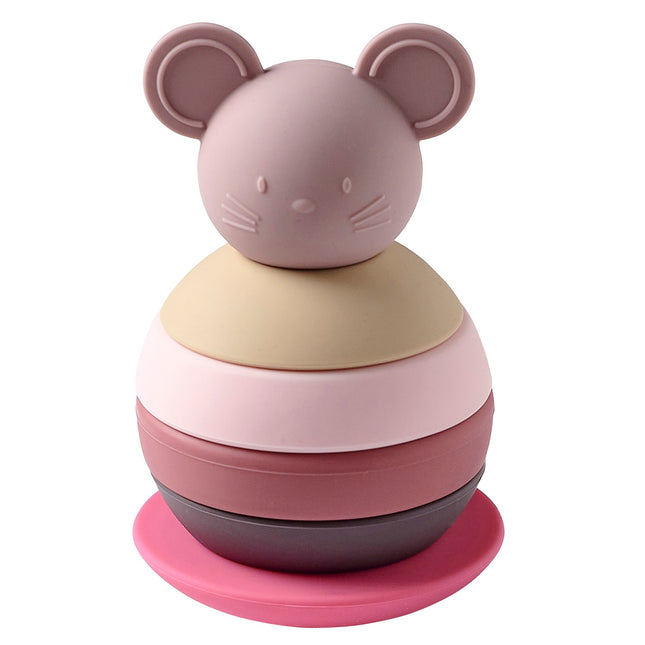 Nattou Roly-Poly Speelgoedmuis Roze