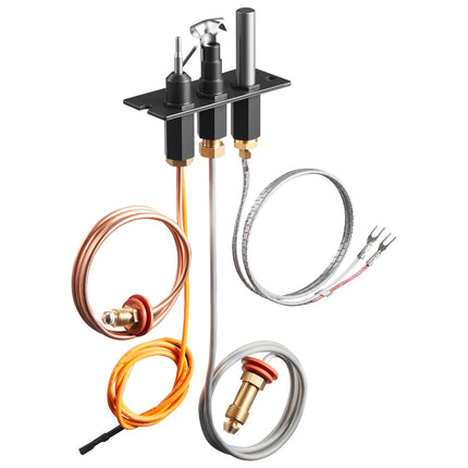 Natural Gas Fireplace Pilot Assembly Kit, 24-Inch Leads