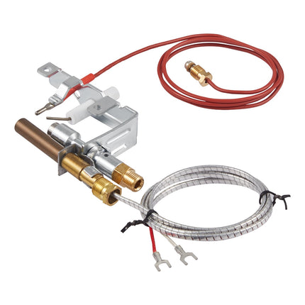 Natural Gas Fireplace Pilot Assembly, Thermocouple, Thermopile