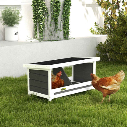 Chicken nesting box, weatherproof roof, spruce, 66x37x34 Cm