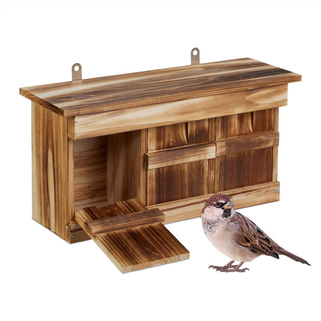 Nesting box for sparrows