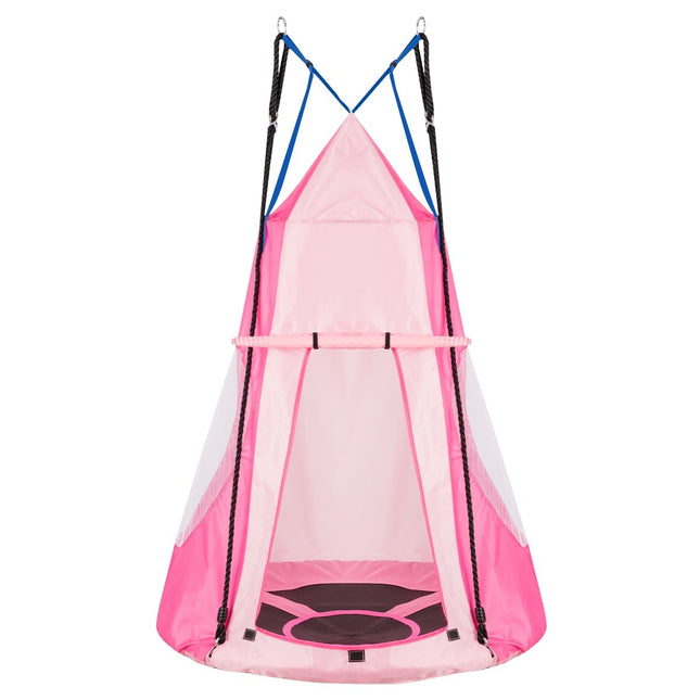 Nest swing children's swing set Max. load capacity 150 kg 100 cm diameter pink