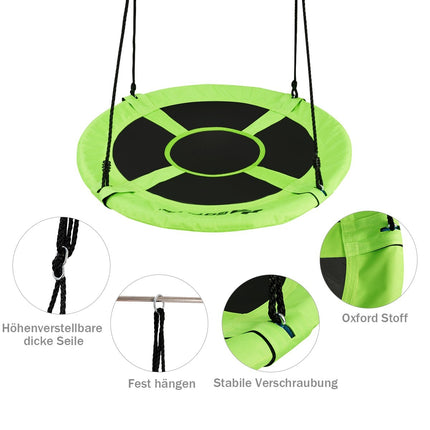 Nest swing garden swing outdoor children's swing up to 150 kg colored/green-green