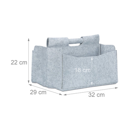 Newspaper basket in felt
