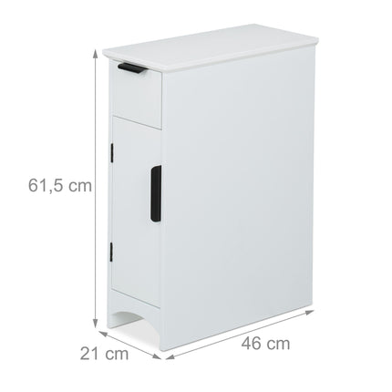 Niche cabinet with drawer and door
