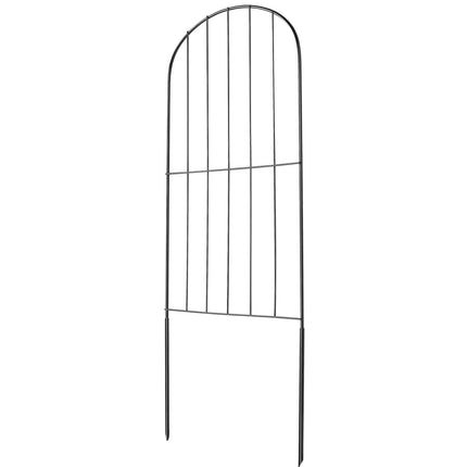 No-Dig Metal Garden Fence Panels, 24 Inch, 10 Pack
