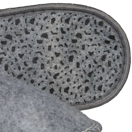 Non-Slip Felt House Slippers, 6 Pairs with Storage Bag