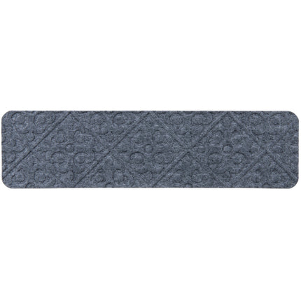 Non-Slip Light Grey Stair Treads, 15 Pack, 76x20 cm