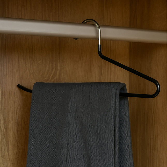 Non-Slip Metal Trouser Hangers – Space-Saving Set