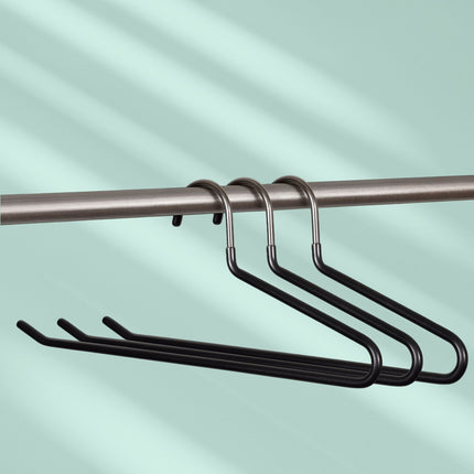 Non-Slip Metal Trouser Hangers – Space-Saving Set