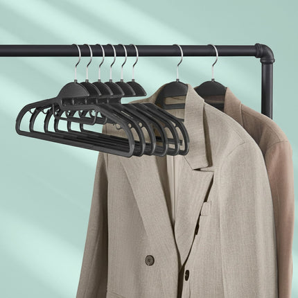 Non-Slip Rubberised Clothes Hangers – Space-Saving Set
