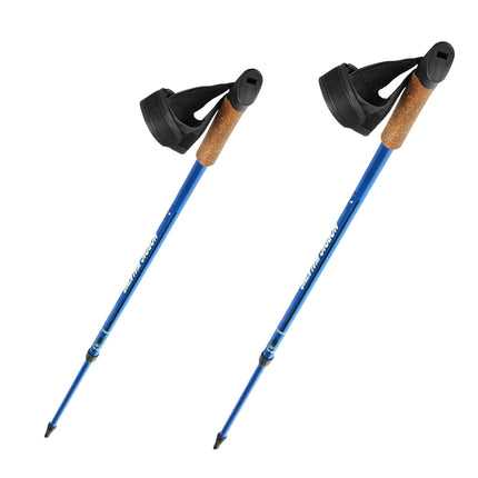 Nordic Walking Poles, Adjustable, Blue