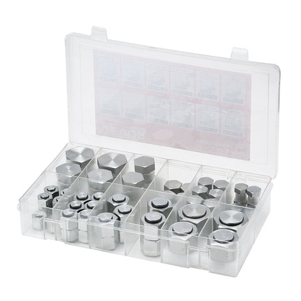 ORFS Hydraulic Cap And Plug Kit, 72-Piece, Sizes 4-16