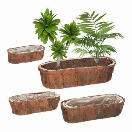 Oblong flower box Set of 4
