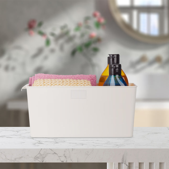 Oblong storage box in set of 4