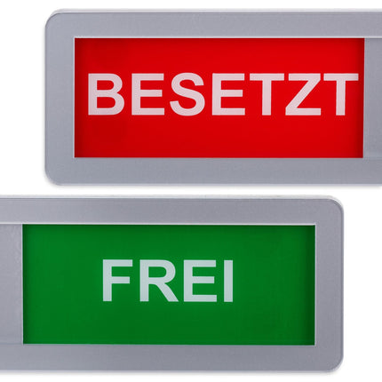 Occupied/Vacant Door Sign Set – Slider, Acrylic, 2-Pack