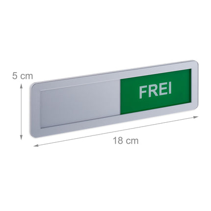 Occupied/Vacant Door Sign Set – Slider, Acrylic, 2-Pack