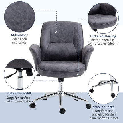 Ergonomic office chair, height adjustable, 120 kg load capacity