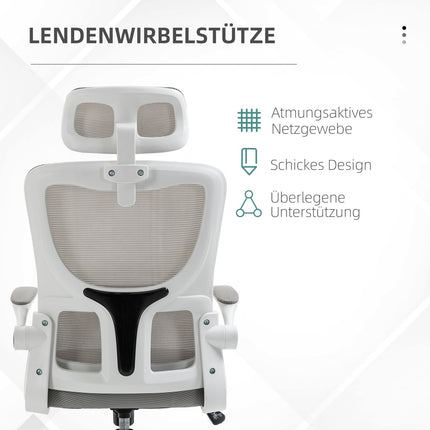 Ergonomic office chair, adjustable height, lumbar support