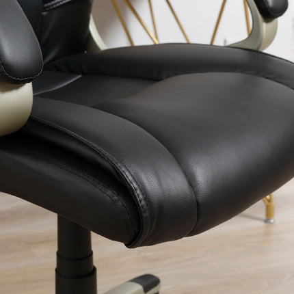Ergonomic office chair with high backrest, tilt function