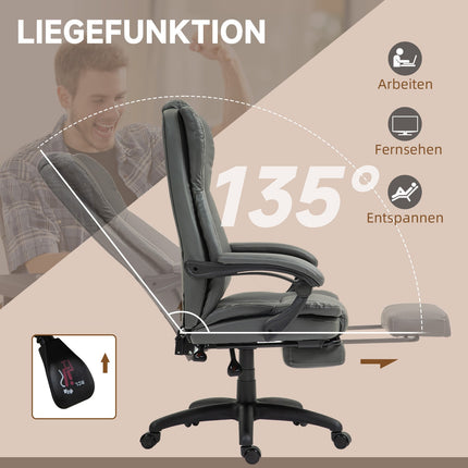 Ergonomic office chair with massage and rest