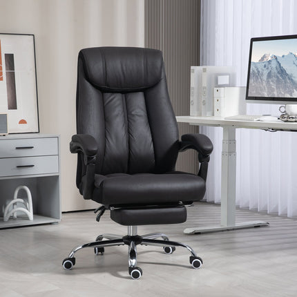 Executive Office Chair, adjustable height, black microfiber