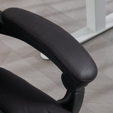 Executive Office Chair, adjustable height, black microfiber