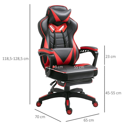 Gaming Office chair with massage - adjustable, artificial leather