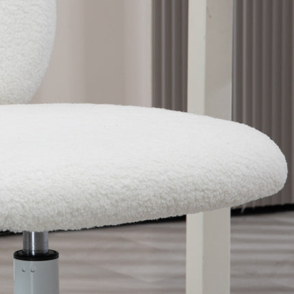 Swivel office chair, adjustable in height, Teddy Fleece, 120 kg capacity