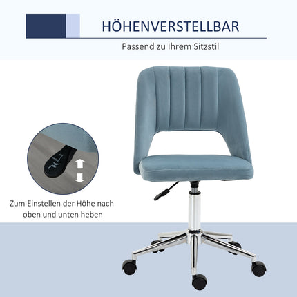 Height-adjustable office chair - 360° swiveling foam seat