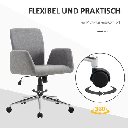 Office swivel chair, reclining and height adjustable, Nordic style