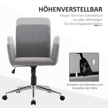 Office swivel chair, reclining and height adjustable, Nordic style