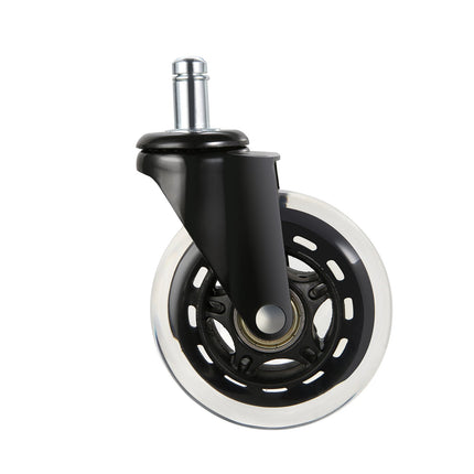 Office Chair Wheels Set of 5, 3-Inch, Hardwood and Carpet