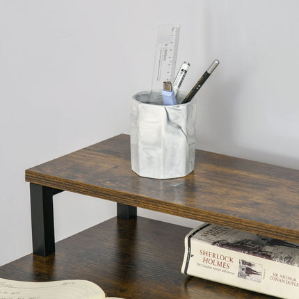 Industrial office computer desk, Metal, Rustic Brown 120x60x85 cm