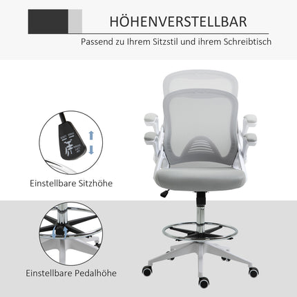 Ergonomic Office Chair, Mesh Back, Adjustable Height, Black