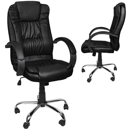 Office chair, eco-leather - black MALATEC