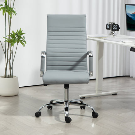 Ergonomic office chair, adjustable height, artificial leather