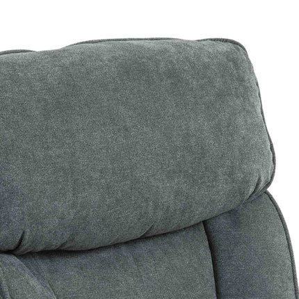 Ergonomic gray office chair, linen look, height adjustable