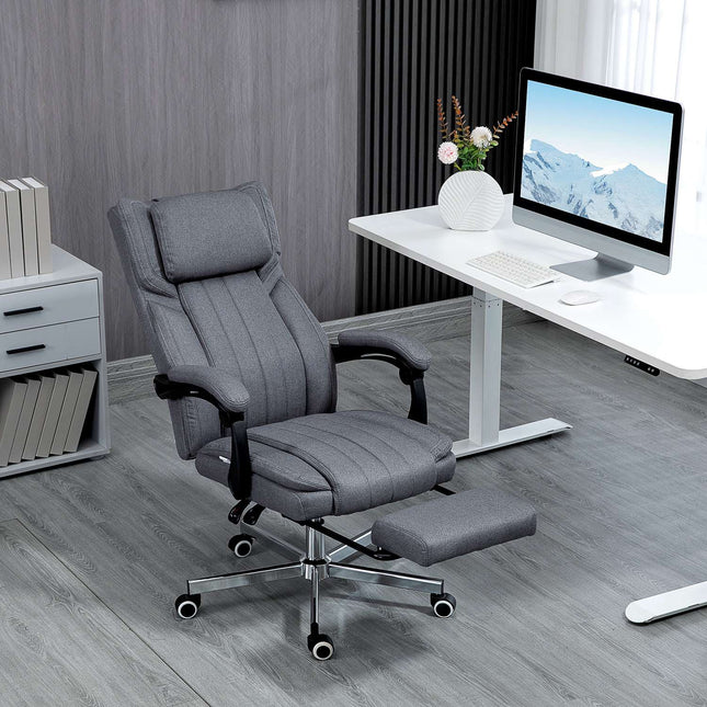 Ergonomic office chair, Reclining, Massage, Grey