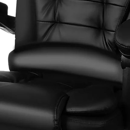 Office chair with footrest - black Malatec 23286
