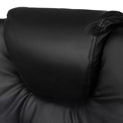 Office chair with footrest - black Malatec 23286