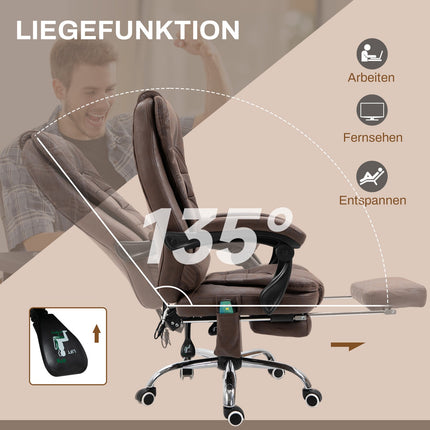 Ergonomic office chair with massage, tilt and heat