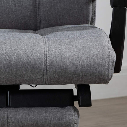 Ergonomic office chair with massage & lumbar heating, Grey