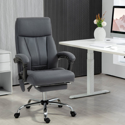 Ergonomic office chair, dark grey, massage & reclining function