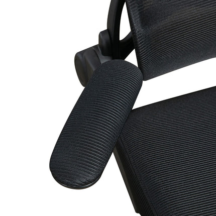 Office chair, Mesh, height adjustable, rocking, black