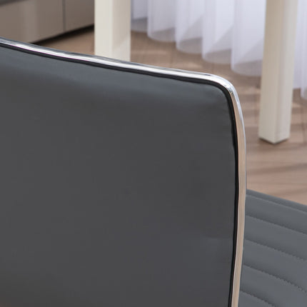 Height-adjustable armless office chair, 120 kg capacity