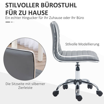Height adjustable swivel office chair, no arms, 120 kg capacity